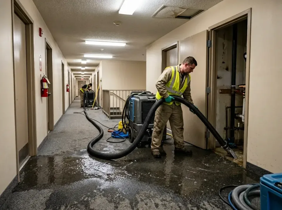multi-unit-apartment-hallway-f-005 — frequently asked questions, Emergency Burst Pipe Water Extraction & Removal in East Syr…